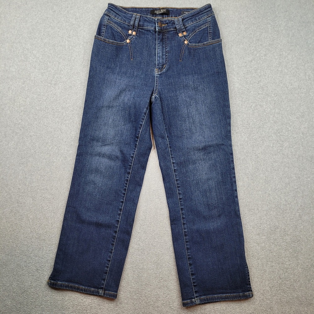 Judy Blue Straight Leg Jeans Womens 9x29 Blue‎ High Rise Stretch JB88127